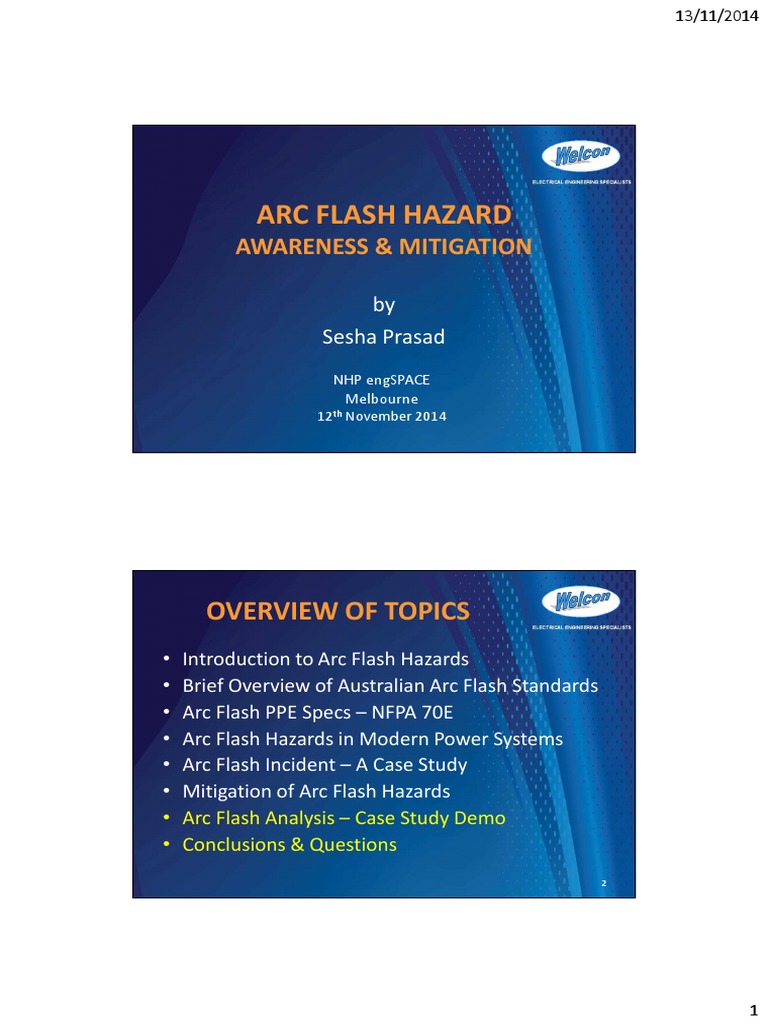 NHP Arc Flash Presentation | PDF | Personal Protective Equipment ...
