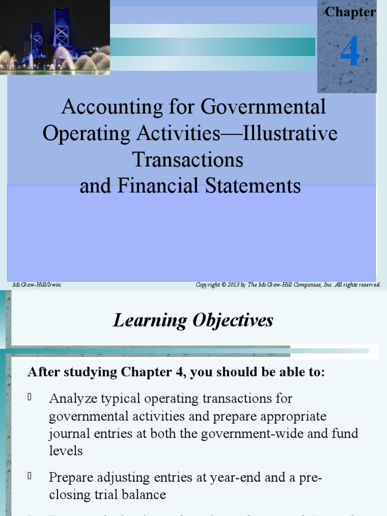 Accounting for Governmental operating activities Fund Accounting