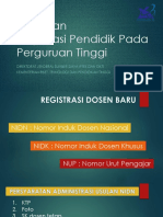 Panduan Registrasi Dosen PDF