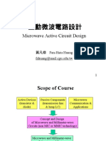 Microwave Active Circuit Design