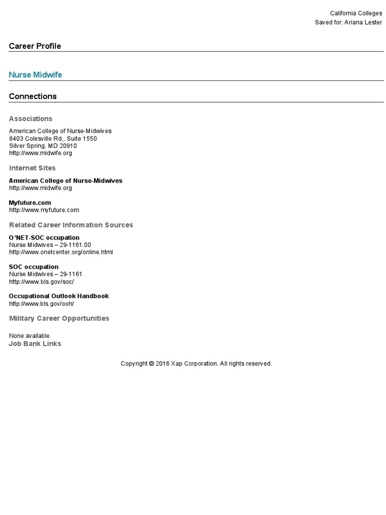 Career Profile | PDF