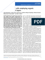 Perovskite Solar Cells Employing Organic Charge-Transport Layers