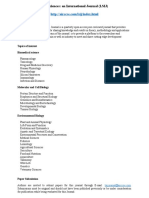 Life Sciences: An International Journal (LSIJ)