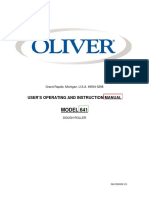 Oliver Manual 641
