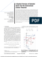 A Spatial Version of Octoidal Gears Via The Generalized Camus Theorem