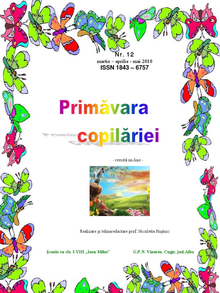 Primavara Copilariei Nr 12