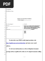 Sample Ex-Parte Application For Extension of Time To Plead For California Divorce