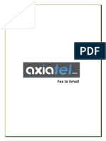 Axiatel Internet Faxing User Guide