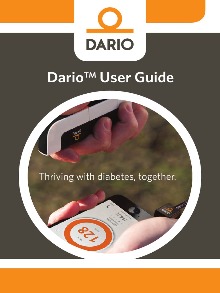 Dario Smart Glucose Meter User Guide Blood Sugar Mobile App