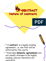 Law of Contract Nature of Contracts