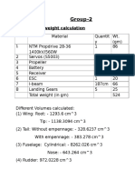 Group-2: Total Weight Calculation