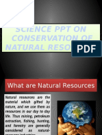 Conservation of Natural Resources