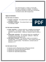 Solvents Used in Pharmacy