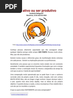 Ser Ativo Ou Ser Produtivo
