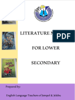  NEW LITERATURE MODULE FOR LOWER SECONDARY