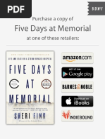 Five Days at Memorial Excerpt