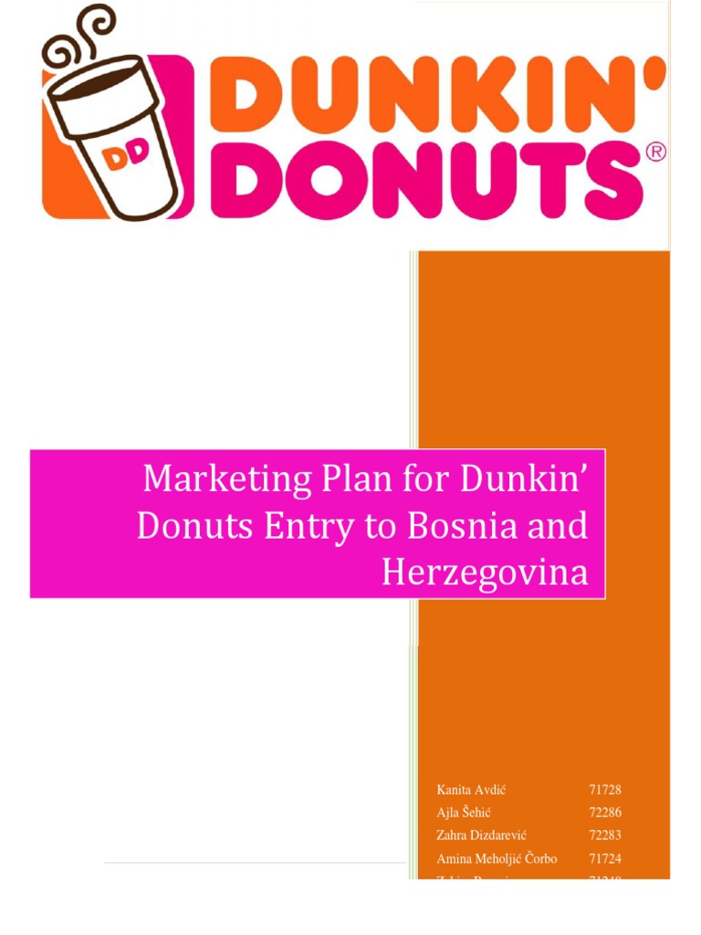 Dunkin Donuts Pdf Market Segmentation Brand
