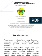 PLASENTA PREVIA DAN DIABETES MELLITUS PREGESTASIONAL