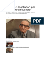 Marco Aurelio Denegri - Un Cisne Degollado