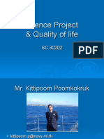 Science Project & Quality of Life