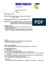 Proiect Didactic - Organele de Simt