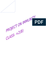 Biology Project File On Immunity For +2 Class