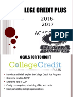 College Credit Plus - 2016