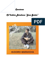 Letras CD Isidoro Barahona "Jazz Guitar"