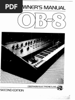 Oberheim OB-8 Owners Manual 2nd Edition