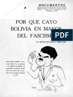 Por Que Cayo Bolivia en Manos Del Fascismo - Rene Zavaleta