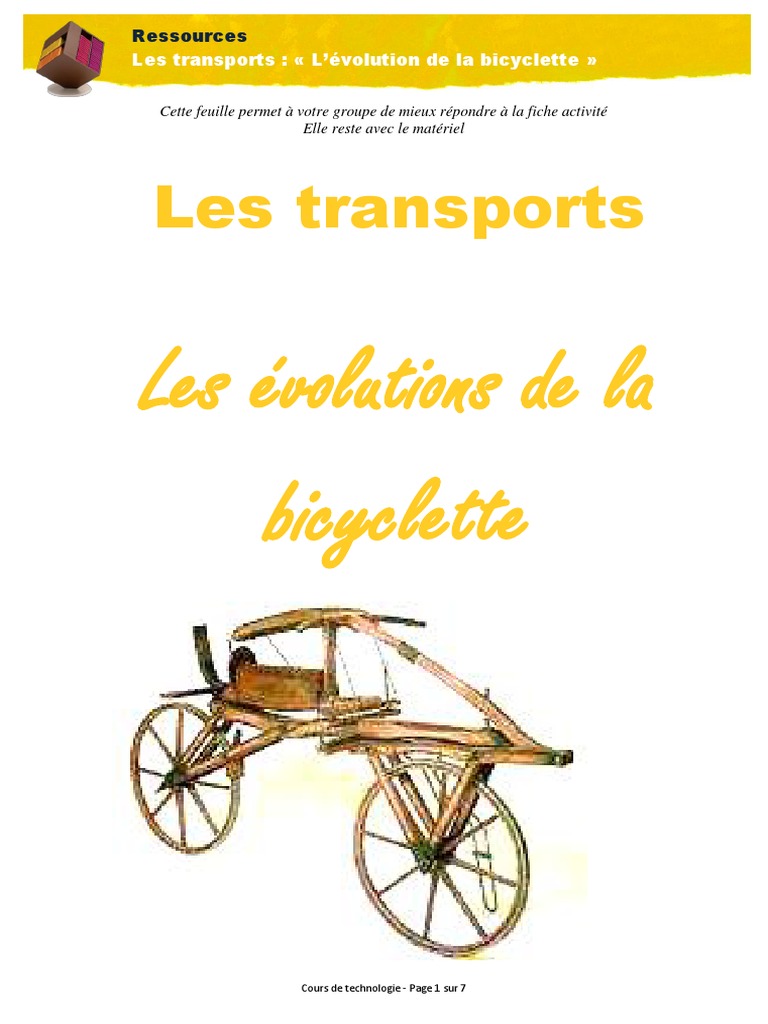 la bicyclette histoire