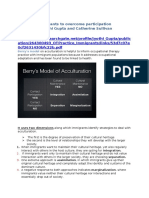 Enabling Immigrants To Overcome Participation Challenges Summary