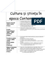 Cultura Si Stiinta, Literatura in Epoca Contemporana