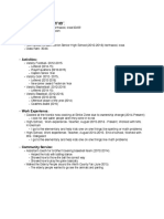 SR Resume Template 2016