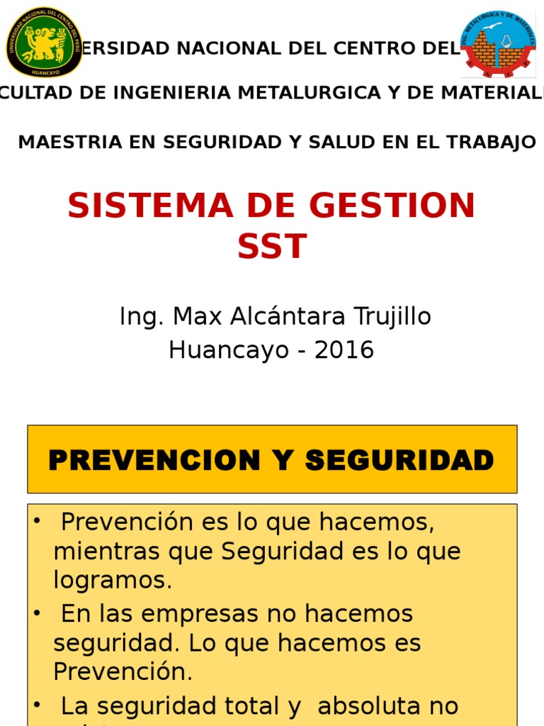 Sistema de Gestión de SST en Empresas | PDF | Seguridad y salud ...