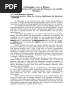 A Educação a Arte e Musica e sua influencia