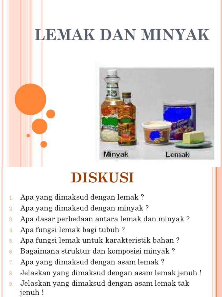 Lemak Dan Minyak | PDF