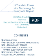 Recent Trends in Power Electronics Technology - Vijaya Bhaskar