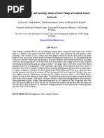 Download Culture Lifestyle and Sociology Study of Sade Village at Lombok Island Indonesia by Arif Anwar SN298060077 doc pdf