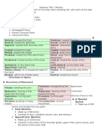 Anatomy Test 1 Review