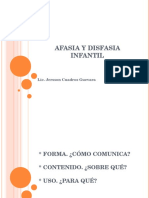 Afasia y Disfasia Infantil 28 Nov