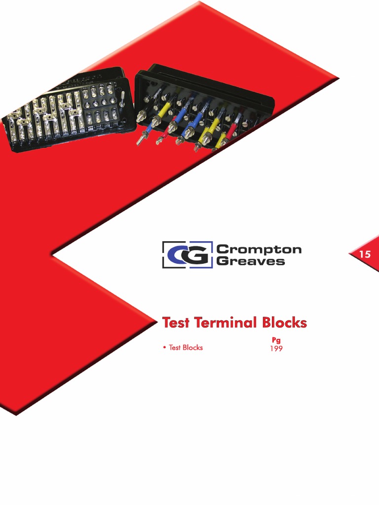Test Terminal Blocks Overview | PDF | Cable | Electronics