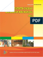 Statistik Daerah Kecamatan Miri Manasa 2014