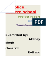 Police student Akshay report on Transformers