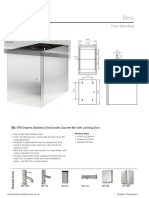 BC 170 Dolphin Stainless Steel Under Counter Bin With Locking Door