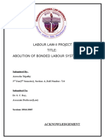 Labour Law-Ii Project Title Abolition of