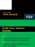 Film Sound: Textual Analysis