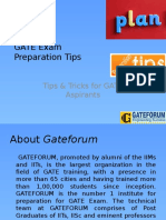 GATE Entrance Exam Preparation Tips & Tricks