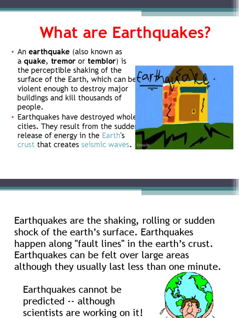 powerpoint presentation on earthquakes