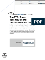 Top Itil Tools Techniques and Implementation Errors